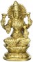 laxmi on lotus brass statue